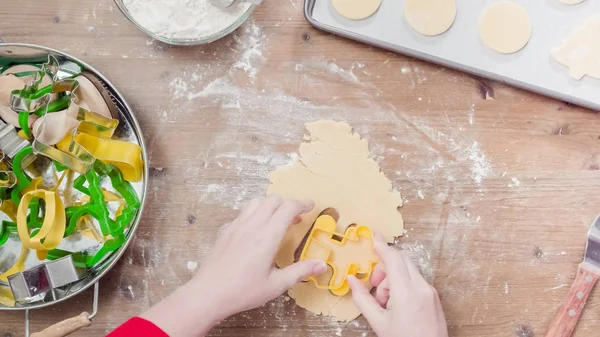 Hornear galletas de azúcar — Foto de Stock