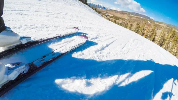 Alpine skiing view — Stock Photo, Image