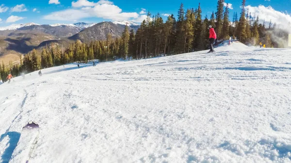 Alpine skiing view — Stock Photo, Image