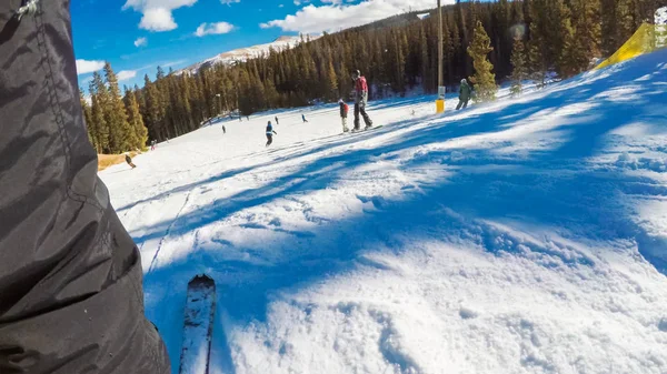 Blick auf den alpinen Ski — Stockfoto