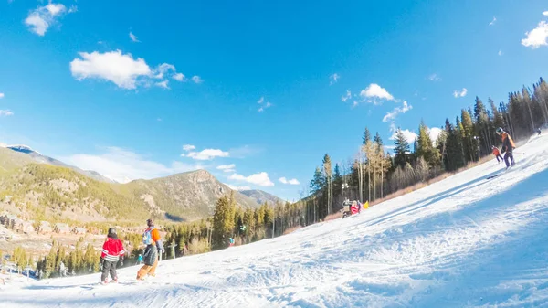 Alpine skiën weergave — Stockfoto