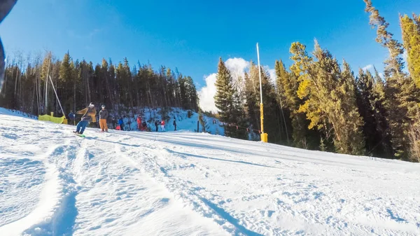 Alpine skiën weergave — Stockfoto