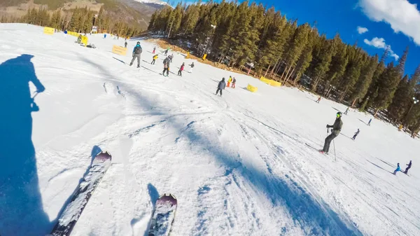 Alpine skiing view — Stock Photo, Image