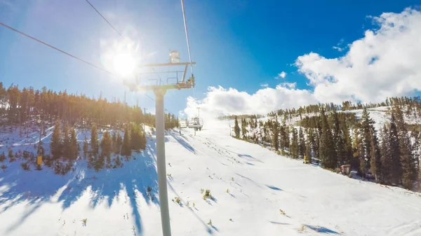 Aus Heutiger Sicht Skilift Unter Freiem Himmel — Stockfoto