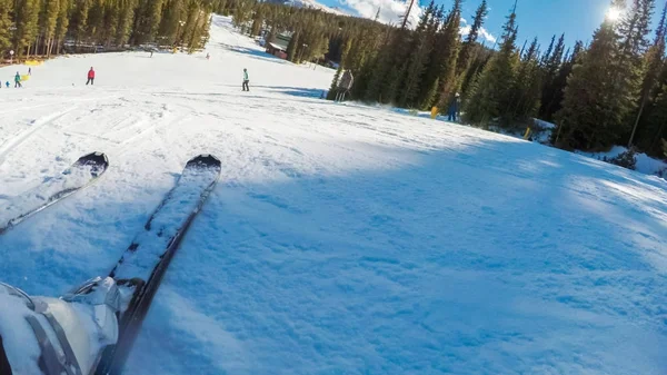 Alpin skidåkning Visa — Stockfoto