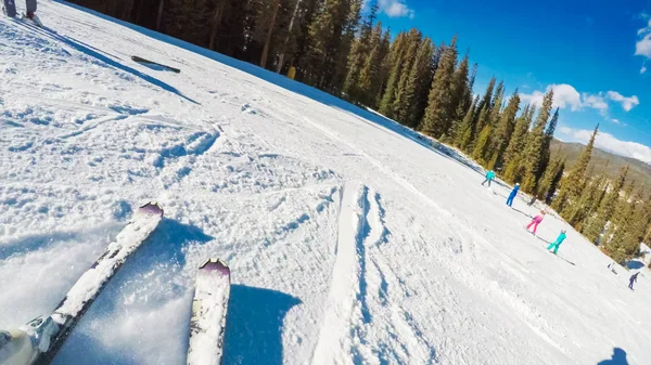 Alpine skiing view — Stock Photo, Image