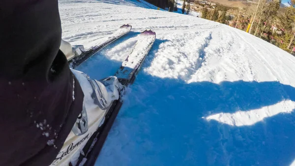 Vista de esqui alpino — Fotografia de Stock