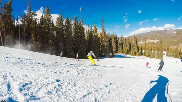 Alpine skiën weergave — Stockfoto