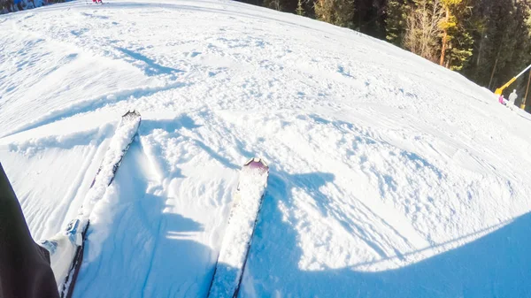 Alpine skiing view — Stock Photo, Image