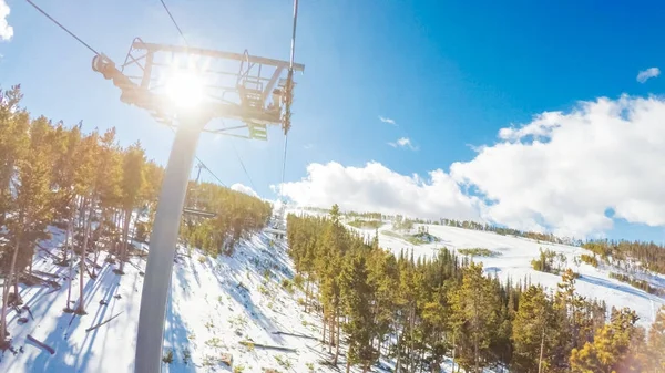 Aus Heutiger Sicht Skilift Unter Freiem Himmel — Stockfoto