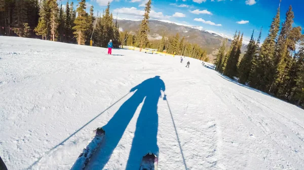 Blick auf den alpinen Ski — Stockfoto