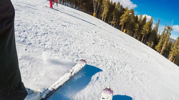 高山滑雪景 — 图库照片