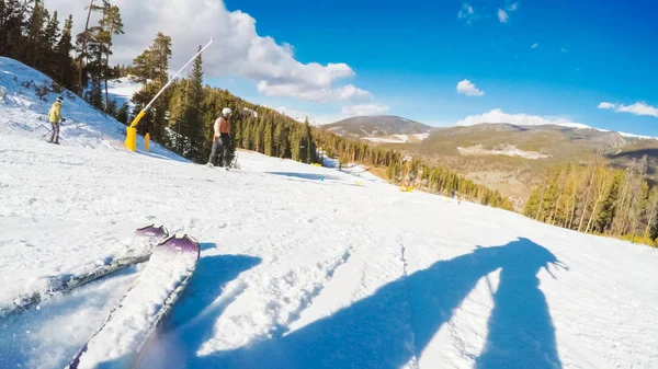 Alpine skiën weergave — Stockfoto