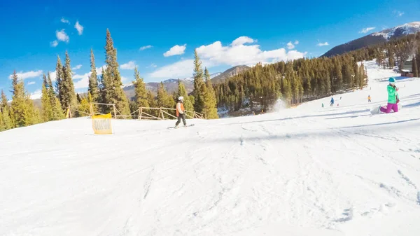 Alpine skiing view — Stock Photo, Image