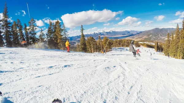 Alpine skiing view — Stock Photo, Image