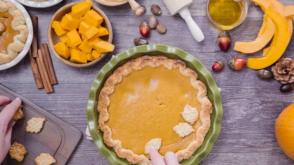 Torta de abóbora tradicional — Fotografia de Stock