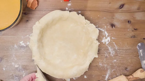 Making Pumpkin pie — Stock Photo, Image