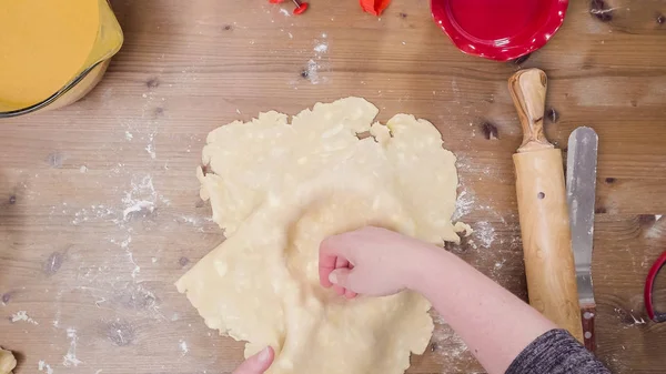 Making Pumpkin pie — Stock Photo, Image