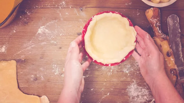 Faire tarte à la citrouille — Photo