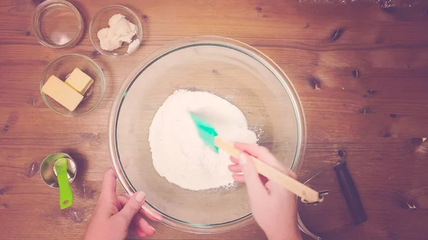 Hacer pastel de calabaza —  Fotos de Stock