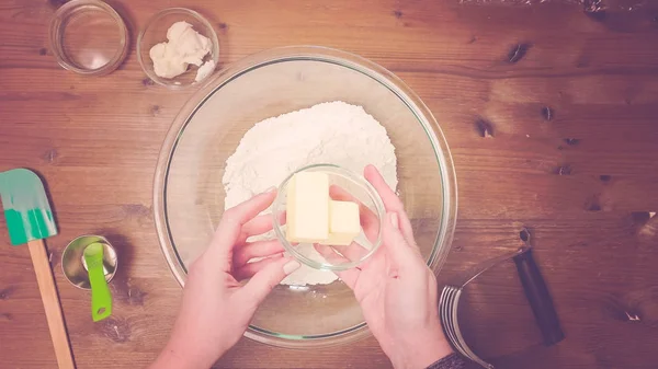 Hacer pastel de calabaza —  Fotos de Stock