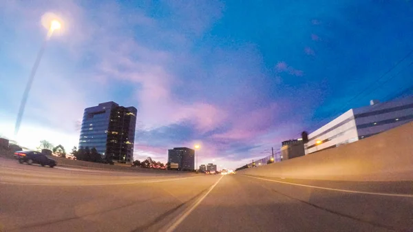 Highway driving view — Stock Photo, Image