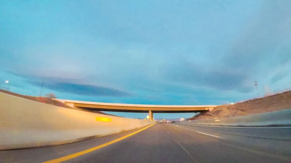 Autopista vista de conducción — Foto de Stock