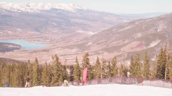 Colorado Abd Kasım 2017 Pov Bakış Açısı Alp Disiplini Kayak — Stok fotoğraf