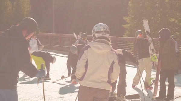 Colorado Stany Zjednoczone Ameryki Listopada 2017 Pov Punktu Widzenia Narciarzy — Zdjęcie stockowe