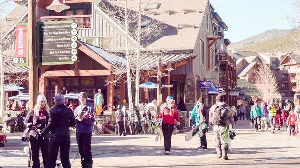 Colorado Usa November 2017 Pov Synpunkt Keystone Ski Village Början — Stockfoto