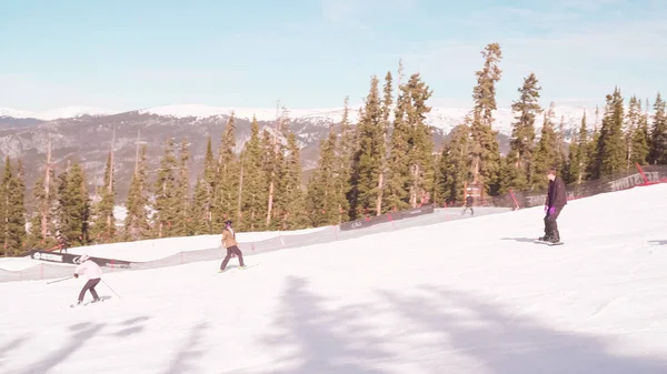 Colorado Usa Noviembre 2017 Punto Vista Pov Esquí Alpino Comienzo —  Fotos de Stock