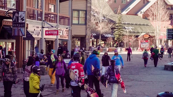 Colorado Usa November 2017 Pov Synpunkt Keystone Ski Village Början — Stockfoto