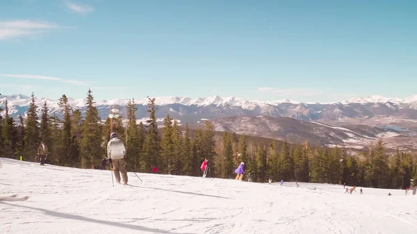 Colorado Abd Kasım 2017 Pov Bakış Açısı Alp Disiplini Kayak — Stok fotoğraf