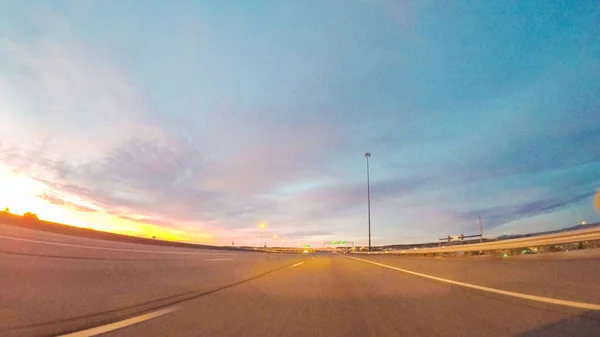 Autoroute conduite pov — Photo