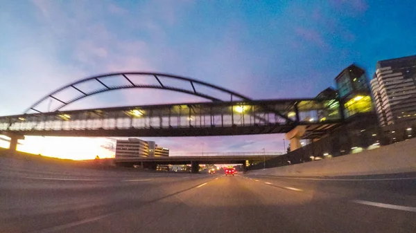 Highway driving view — Stock Photo, Image