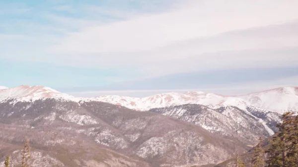 Вид Горы Покрытые Снегом — стоковое фото