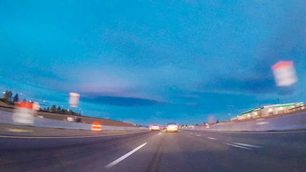 Snelweg pov — Stockfoto