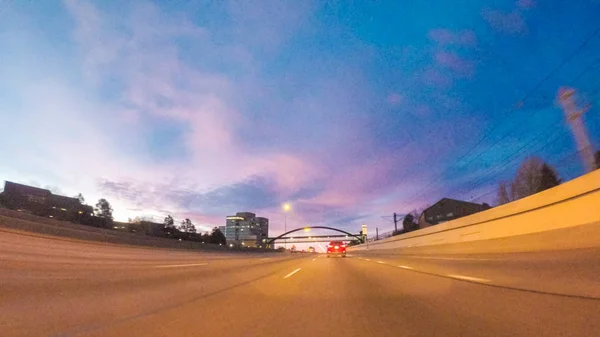 고속도로 운전 보기 — 스톡 사진
