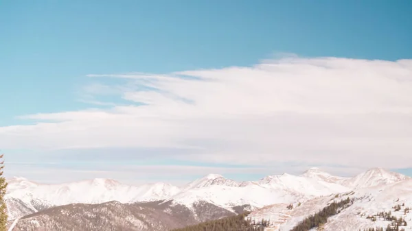 View Mountain Peaks Covered Snow — Stock Photo, Image