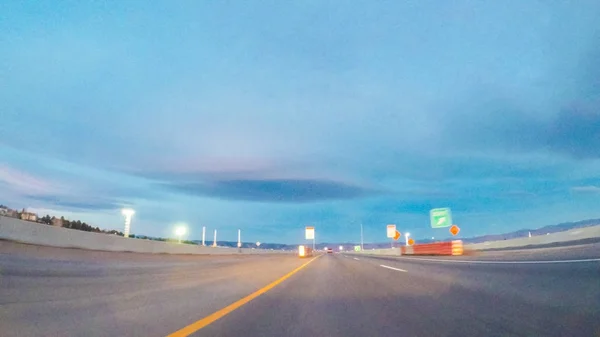 高速道路走行のハメ撮り — ストック写真