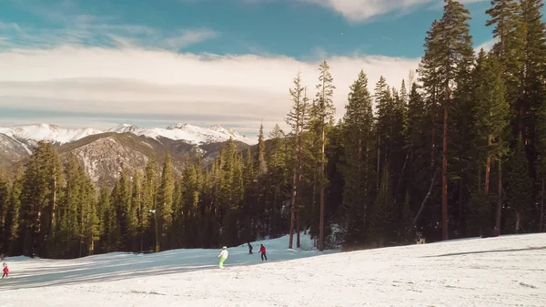 Esqui Alpino Início Temporada Esqui — Fotografia de Stock