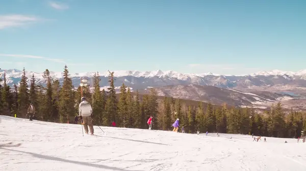 Colorado États Unis Novembre 2017 Point Vue Pov Ski Alpin — Photo