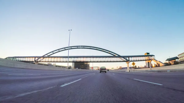 Punto Vista Pov Conducir Hacia Sur Por Carretera Interestatal I25 — Foto de Stock