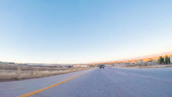 Autopista vista de conducción — Foto de Stock