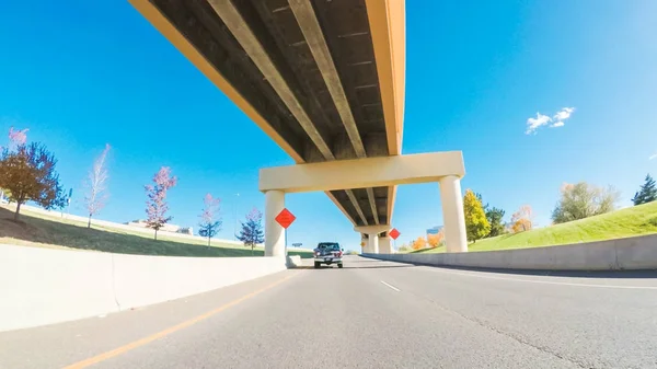 Pov Oogpunt Zuid Rijden Interstate Highway I25 — Stockfoto