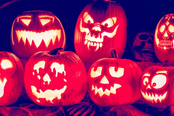 Jacko lanterns close up — Stock Photo, Image