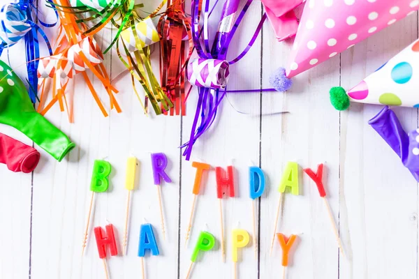 Birthday party decorations — Stock Photo, Image