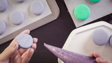 Fransız macarons yakın çekim