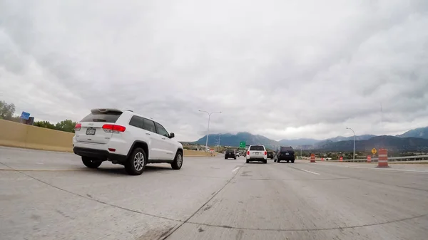 Autopista vista de conducción — Foto de Stock