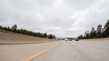 Otoyol sürüş görünümü